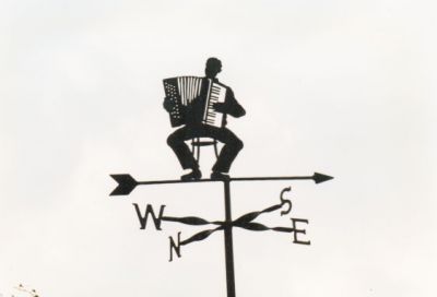 Accordian Player weathervane